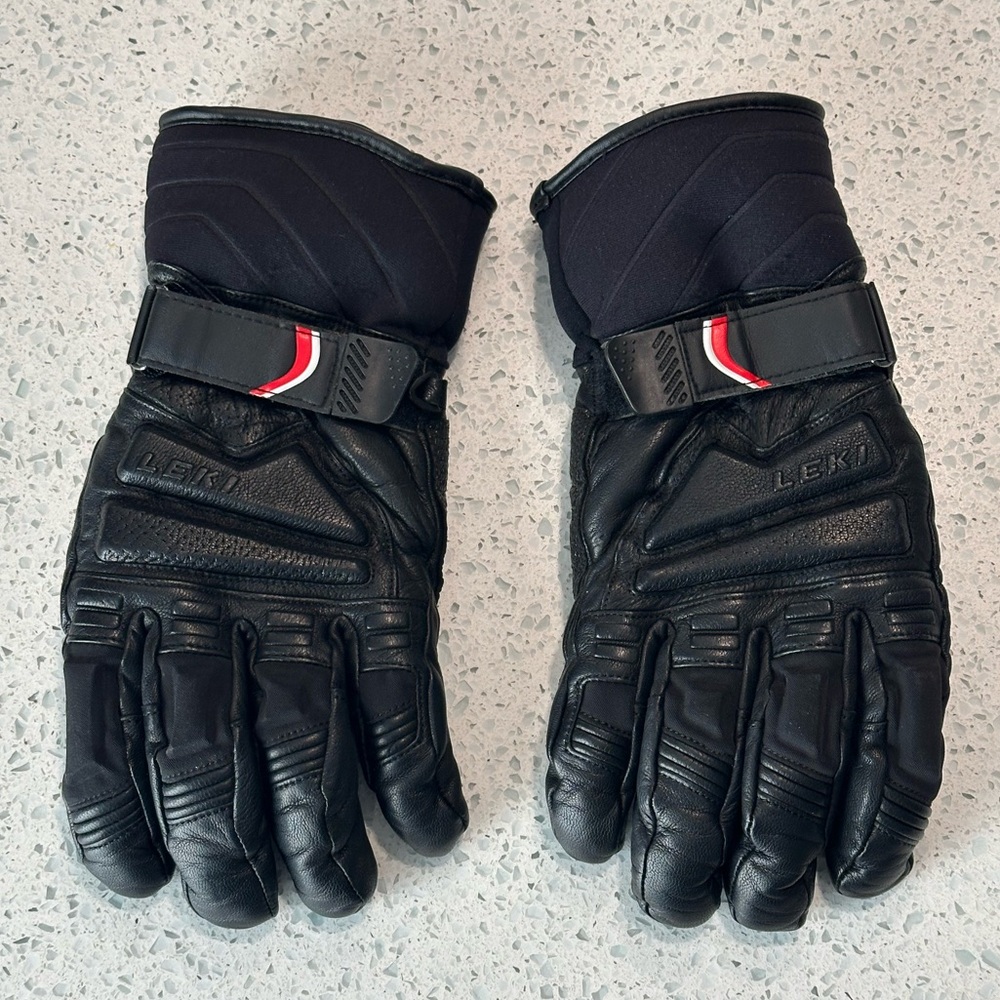 Leki Griffin Pro S Glove in Black - Size 10.5